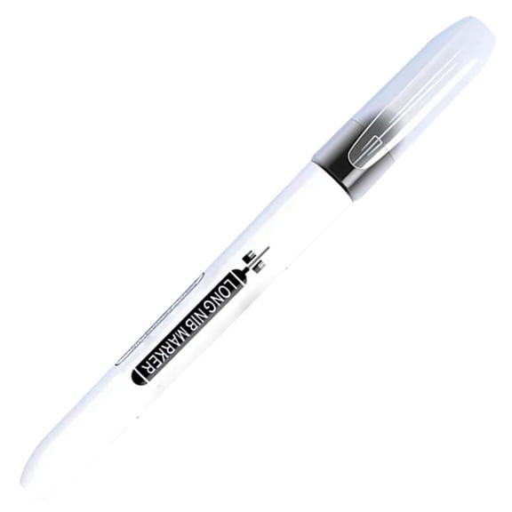 Leeye Long Head Deep Hole Tile Marking Pen, Oil-Based Waterproof Marker for Ceramic and Floor Tiles, Woodworking and Industrial Scratch-Resistant Ink, Black