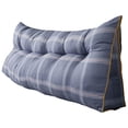 thumbnail image 1 of Leeye Lumbar Pillow Triangular Headboard Home Reading Back Support Sitting Up Bed Large Bolster Positioning Bedrest Removable Cover White for Sofa Couch Bedroom Living Room, 1 of 4
