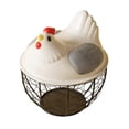 thumbnail image 1 of Leeye Metal Egg Storage Basket, Countertop Egg Holder for Kitchen Refrigerator, Drop Design Organizer for Fresh Eggs, Grey, One Size, 0.84 lb, 1 of 1