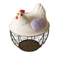 thumbnail image 1 of Leeye Metal Egg Storage Basket, Countertop Egg Holder for Kitchen Refrigerator, Drop Design Organizer for Fresh Eggs, Purple, One Size, 0.84 lb, 1 of 1