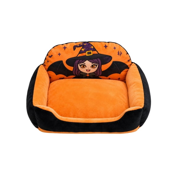 Leeye Pet Bed Pumpkin Cat Comfortable With Soft Round Cozy For Small Medium Cats Puppies Washable Cute Indoor Sleeping Holiday