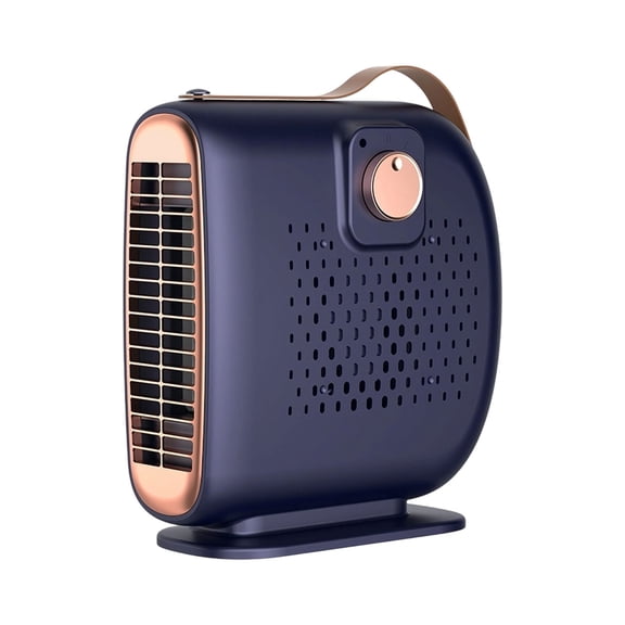 Leeye Portable Compact Space Heater for Quick Warmth Energy Efficient Personal with Adjustable Heat Output and Features for Home and 10x25x26cm Blue