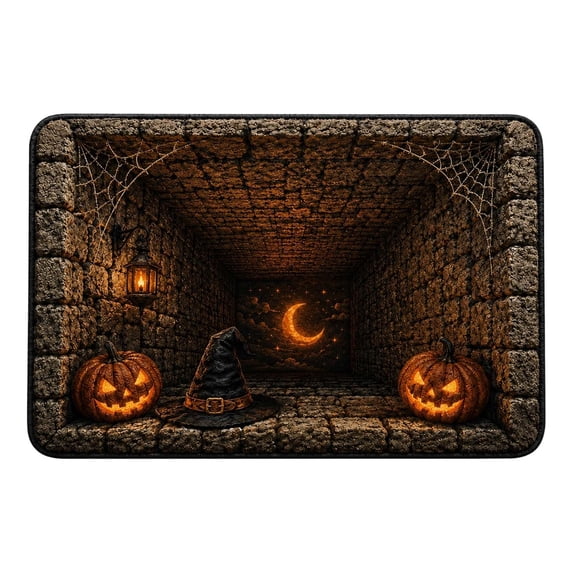 Leeye Round Area Rug Halloween 3D Printed Decorative Floor Mat Stain Non Slip For Bedroom Sofa Indoor Home Gothic Outdoor Washable Living Room