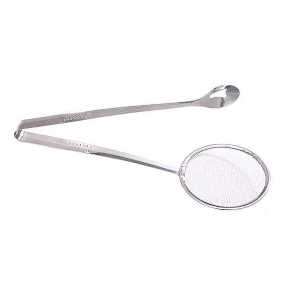 Leeye Stainless Steel Maker Spoon Portable Cooking Utensil White 28.5x10x5cm 1pc