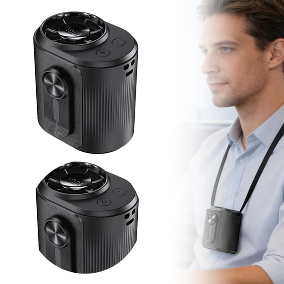 Leeye Waist Clip Fan, Wearable Belt Fan with Adjustable Clip, Rechargeable Hands-Free Personal Air Circulator for Outdoor Work Sports, 0.68lb