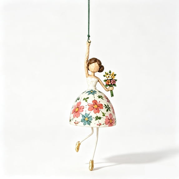 Leeye Whimsical Dancing Lady Hanging for Boho Home Enthusiasts Unique Ideas 18cm