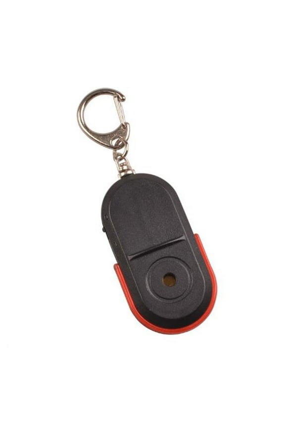 Whistle Activated Key Finder, Audible Lost Key Locator Device with Keychain Ring, Loud Beeping Sound for Easy Key Finding, Portable Key Tracker for Home Office Travel,Red