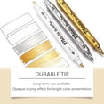 thumbnail image 1 of Leeye White Acrylic Glass Exquisite Art Marker Pen Tip and Suitable for Adults Adolescents in Rock 1ml Drawing DIY Craft, 1 of 5