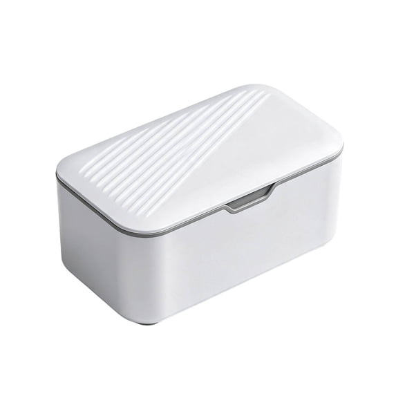 Leeye Wipe Dispenser with Snap Lid - Leakproof Storage, for Baby Wipes, Cleaning Towels, Home, Kitchen & Travel (Gray)