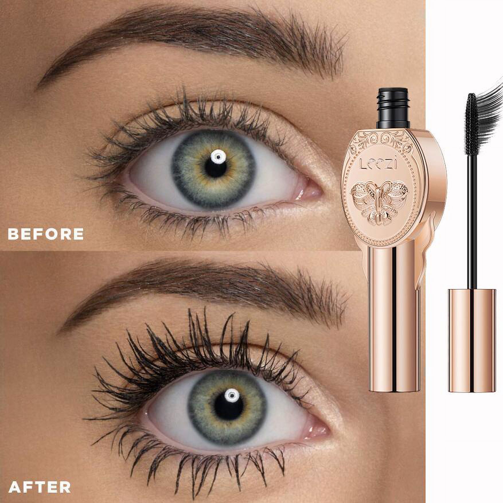 Leezi Lengthening Mascara Curling Thick Waterproof Korean Cosmetics