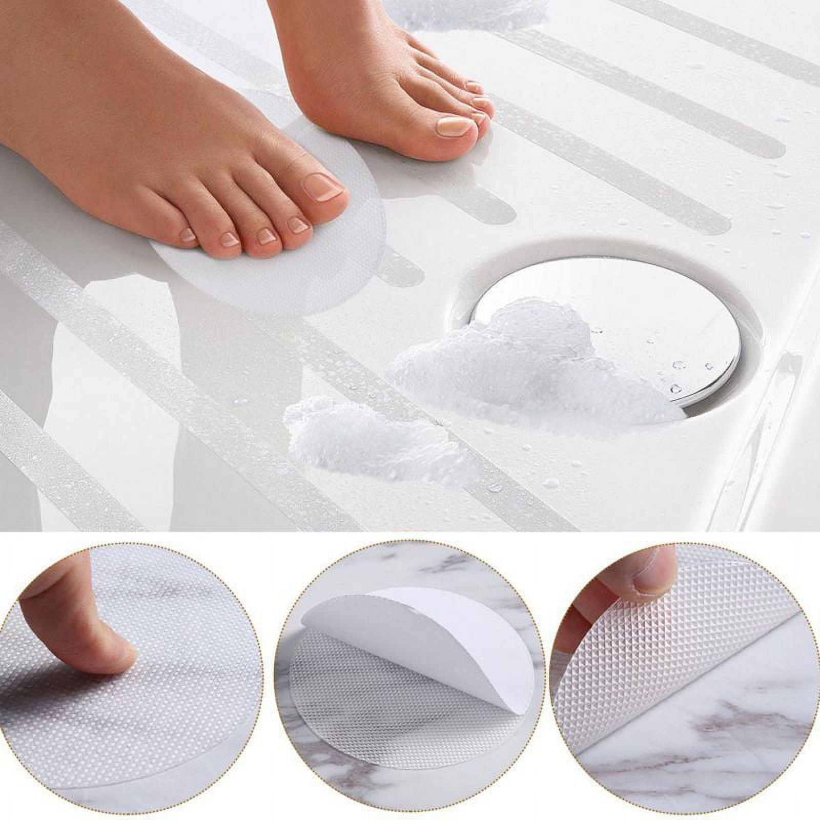 Leezo Bathtub Stickers Safety Decals Treads Non Slip AntiSkid Shower