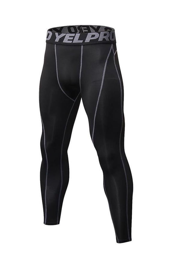 Leezo Youth Boys Mens Compression Tights Gym Yoga Running Base Layer Under Pants Sport Wear