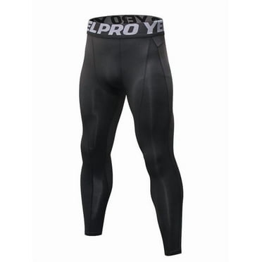 Uccdo Youth Boys Mens Compression Tights Gym Yoga Running Base Layer Under Pants Sport Wear