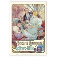 thumbnail image 1 of Lefèvre-Utile Biscuits Champagne - Vintage Advertising Poster by Alphonse Mucha c.1897 - Master Art Print (Unframed) 13in x 19in, 1 of 4
