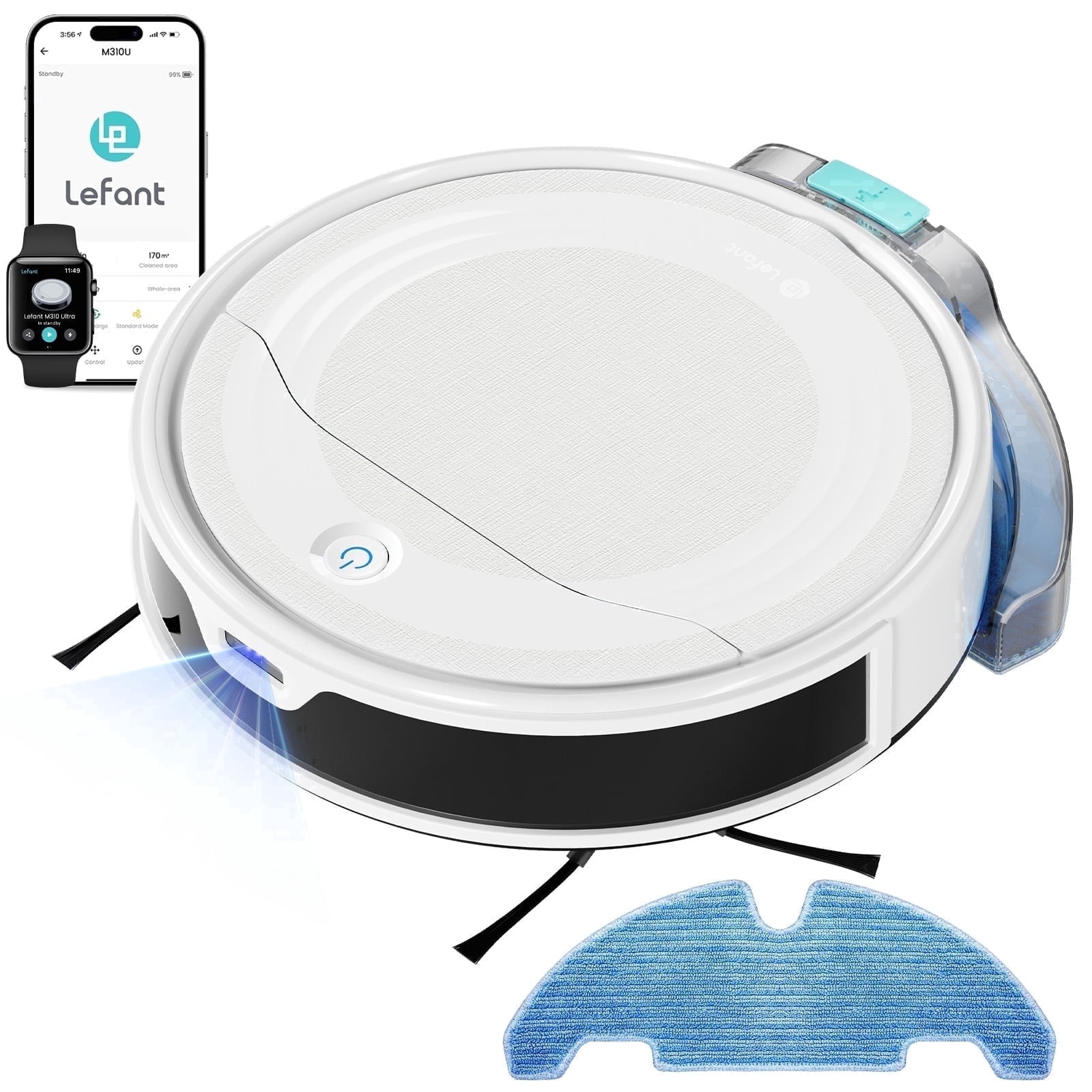Free Shipping! Lefant Robot Vacuum and Mop Combo with 4500Pa