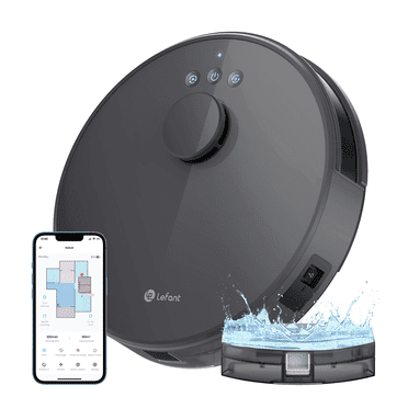 Lefant Lidar Navigation Robot Vacuum Cleaner, 5500Pa Suction with Alexa/APP Control, Robot Vacuum and Mop Combo for Carpets Pet Hair, M1