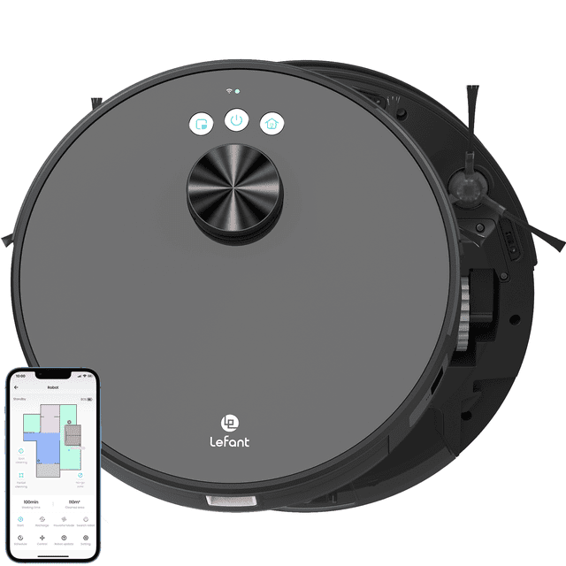 Lefant LS1 Robot Vacuum Cleaner, Home Mapping Robotic Vacuums, 3200Pa