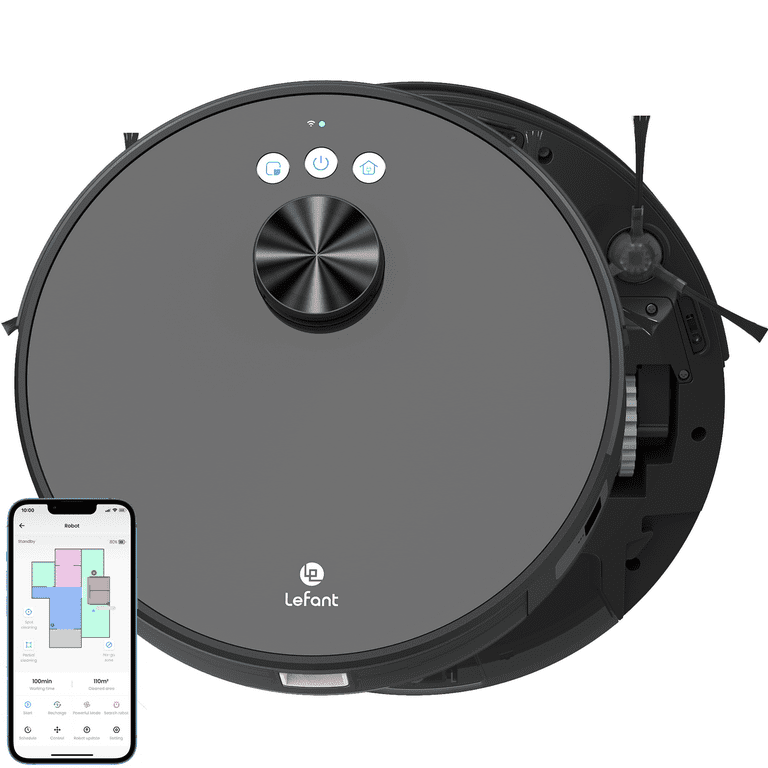 Lefant LS1 Robot Vacuum Cleaner, Home Mapping Robotic Vacuums, 3200Pa  Strong Suction, Lidar Navigation, Ideal for Pet Hair, Hard Floors and  Carpets