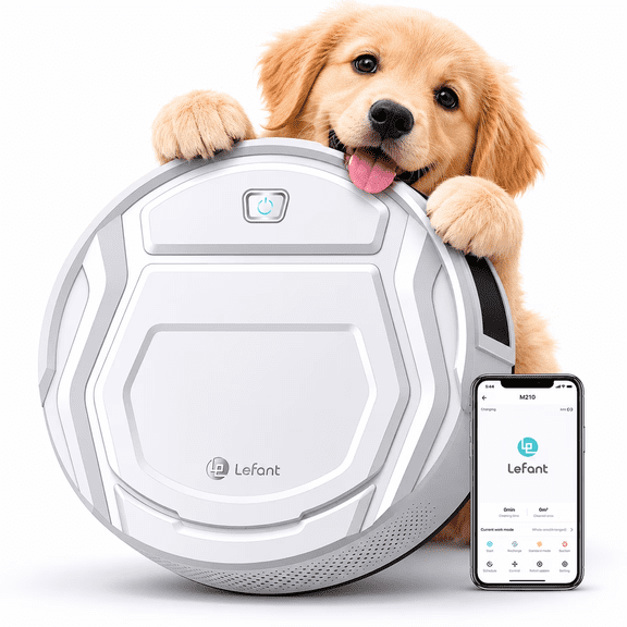 Lefant M210 Pro+ Robot Vacuum Cleaner, WiFi/Alexa/APP Control, Self-Charging Robotic Vacuum with Schedule, Ideal for Pet Hair Carpets Hard Floors