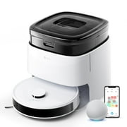 Lefant M3 Robot Vacuum and Mop, 12,000Pa Suction, All-in-One Base Station, Anti-Tangle Brushes & Dual Spinning Mop, 113°F Hot Water Auto Mop Washing & Cool Air Drying, Self-Emptying & Refilling