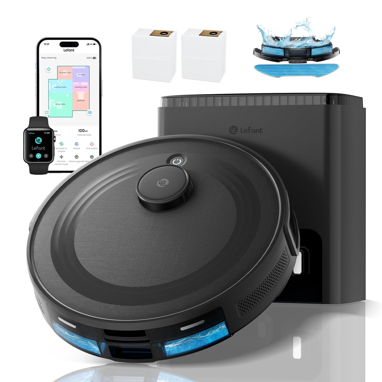 DREAME GoVac 100 L Robot Vacuum and Mop Combo