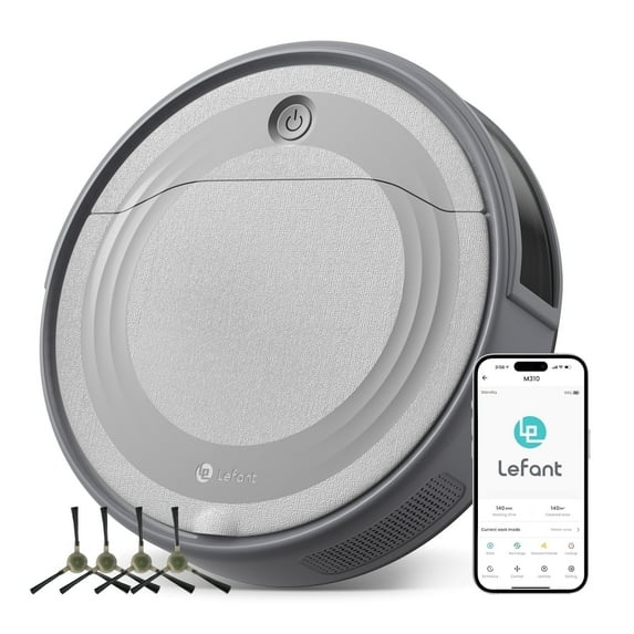 Lefant Robot Vacuum Cleaner with 4500Pa Suction, APP/Remote/Voice Control,Ideal for Pet hair, M310