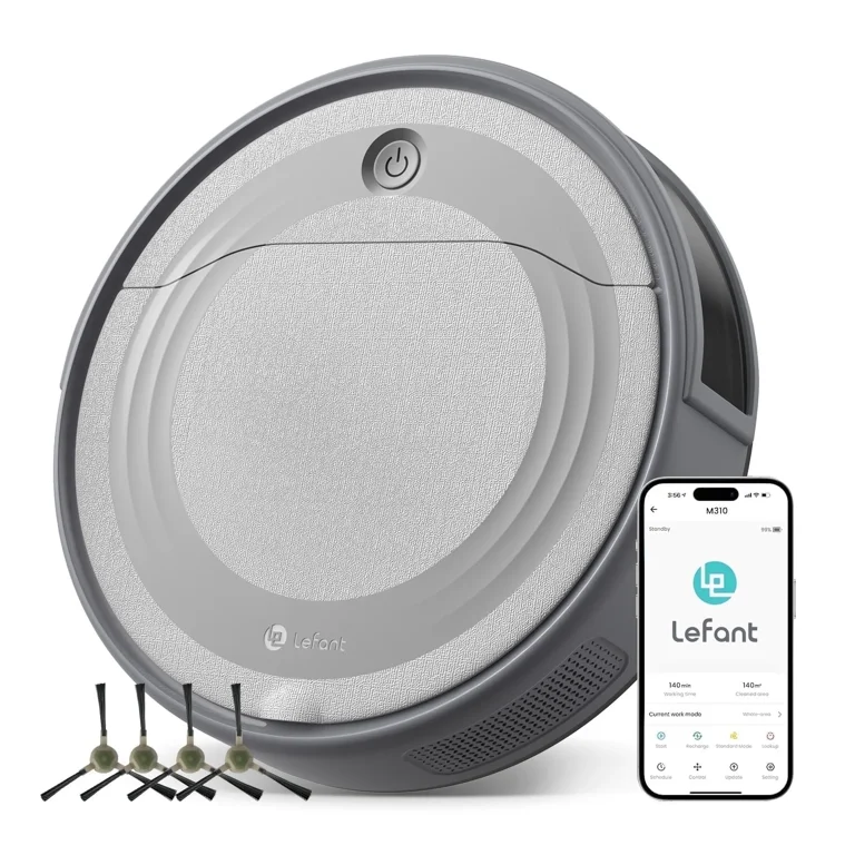Lefant, Robot Vacuum Cleaner, 4500Pa Suction, WiFi App Voice