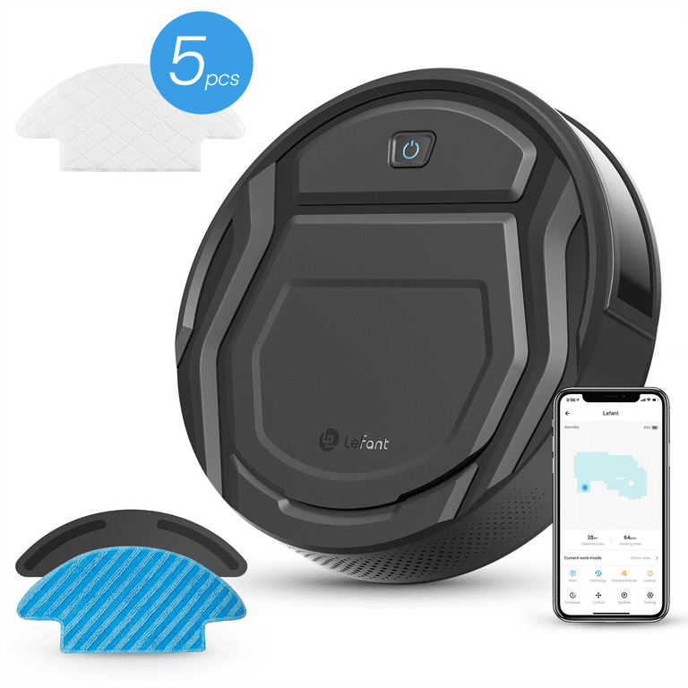 Lefant Robot Vacuum and Mop, Robotic Vacuums 2 in 1 Cleaning and Mopping,  WiFi/Alexa/APP Control, Ideal for Pet Hair Carpets Hard Floors, 