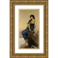 thumbnail image 1 of Lefebvre, Jules Joseph 14x24 Gold Ornate Wood Framed with Double Matting Museum Art Print Titled - Graziella, 1 of 4