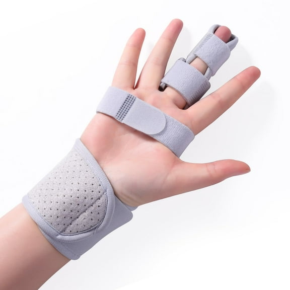 Lefeke Boxer Finger Splint Brace For Single Finger- Supports Middle Ring  Little Fingers Metacarpals And Knuckles - Straightening For Trigger Finger, Injury, Fracture, Broken, Tendonitis