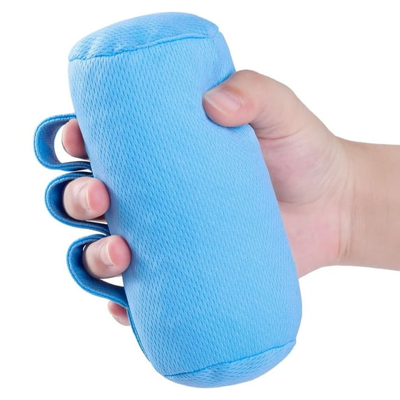 Lefeke Palm Grips 1pc, Hand Contracture Cushions, Finger Grips, Finger Splitter, Palm Protector for Hand Contracture, Grip Strengthener Pad, Stress Relief, Sweat Resistant for Elderly Care (Blue))