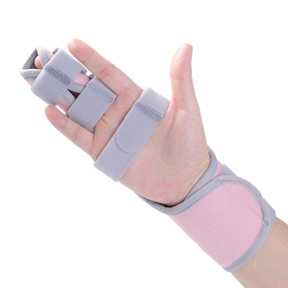 Lefeke Trigger Finger Splint, Finger Brace for Middle, Index, Pinky, or Ring Finger Support, Hand Splint for Broken Finger, Arthritis, Fracture, Hand Brace with Finger Support (2 Fingers Fixed)