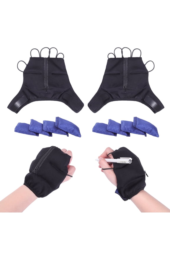 -Weighted Gloves, Adjustable Weighted Gloves for Hand Tremors, Adjustable Hand Stability Aid, Improved Hand/Wrist Mobility, Writing Stability Strengthening, Right