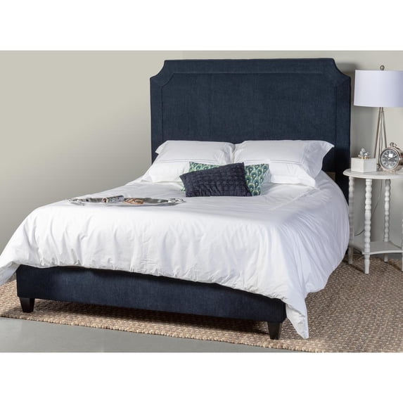Leffler Home Manor Upholstered Queen Size Bed with Rails and Footboard