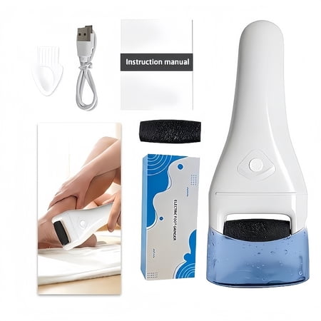 Lefinee Electric Callus Remover for Feet, Rechargeable Foot File with 3 Speed Settings and Large Grinding Head for Dead Skin, Calluses and Rough Heels