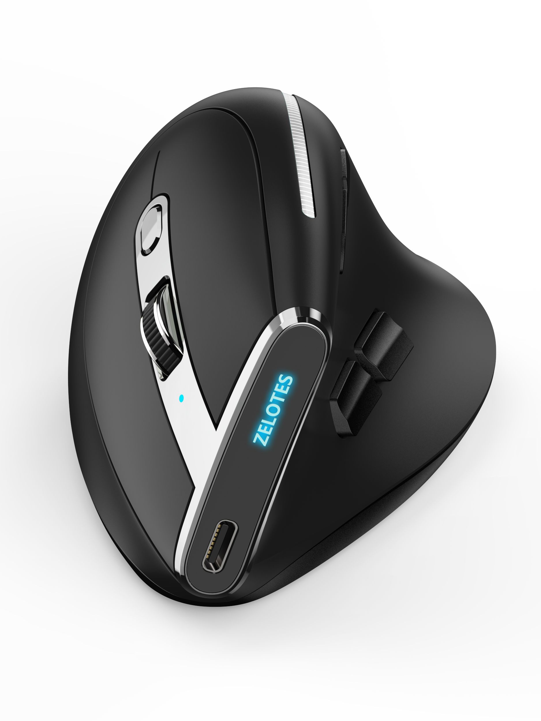 Lefon Bluetooth Vertical Mouse Wireless Ergonomic Mice with OLED Screen