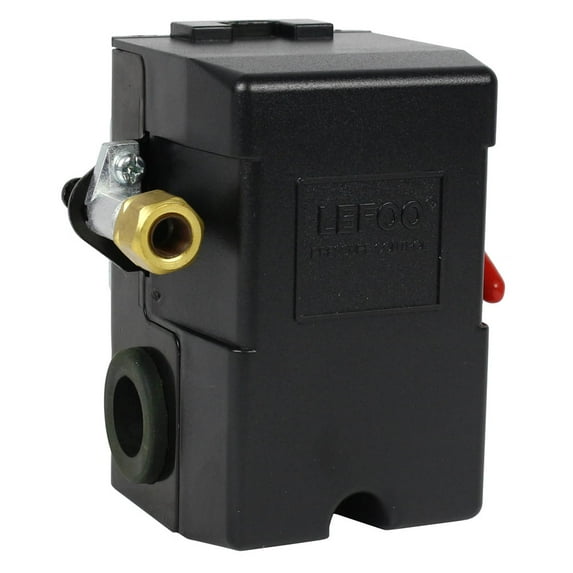 Lefoo LF10A-L1-95-125 Heavy Duty 26 Amp Air Compressor Pressure Switch Control Valve 95-125 PSI 1 Port