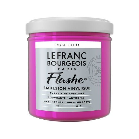 Lefranc & Bourgeois Flashe Matte Artist's Color, 125ml, Fluorescent Red