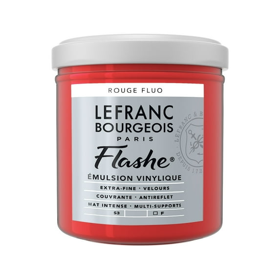 Lefranc & Bourgeois Flashe Matte Artist's Color, 125ml, Fluorescent Rose