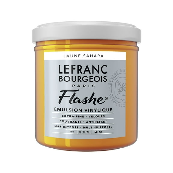 Lefranc & Bourgeois Flashe Matte Artist's Color, 125ml, Gold Yellow