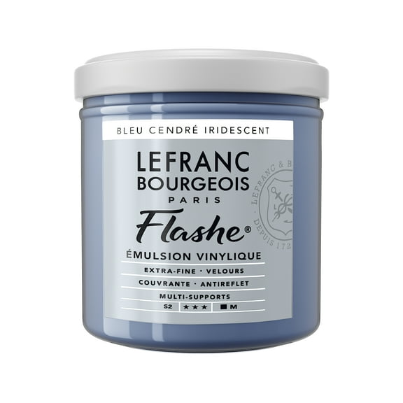 Lefranc & Bourgeois Flashe Matte Artist's Color, 125ml, Iridescent Ash Blue