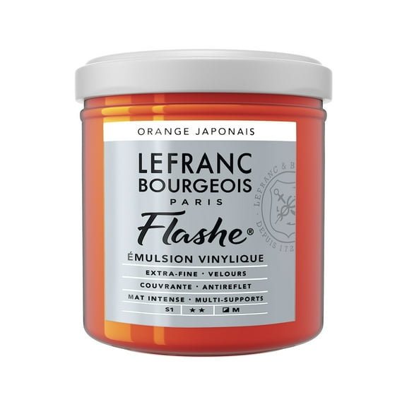 Lefranc & Bourgeois Flashe Matte Artist's Color, 125ml, Japanese Orange