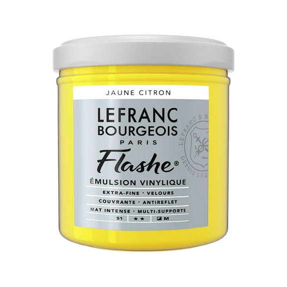 Lefranc & Bourgeois Flashe Matte Artist's Color, 125ml, Lemon Yellow