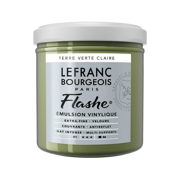 Lefranc & Bourgeois Flashe Matte Artist's Color, 125ml, Light Green Earth