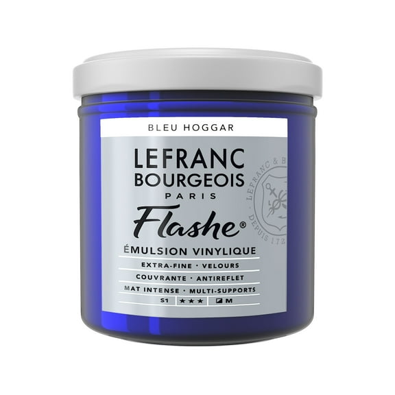 Lefranc & Bourgeois Flashe Matte Artist's Color, 125ml, Phthalocyanine Blue