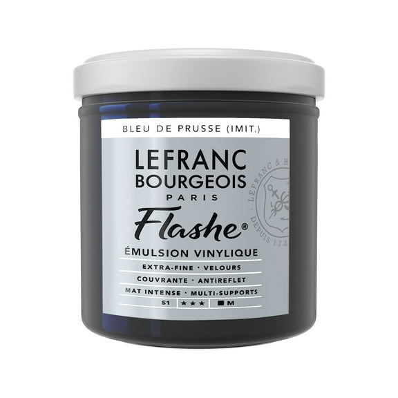 Lefranc & Bourgeois Flashe Matte Artist's Color, 125ml, Prussian Blue