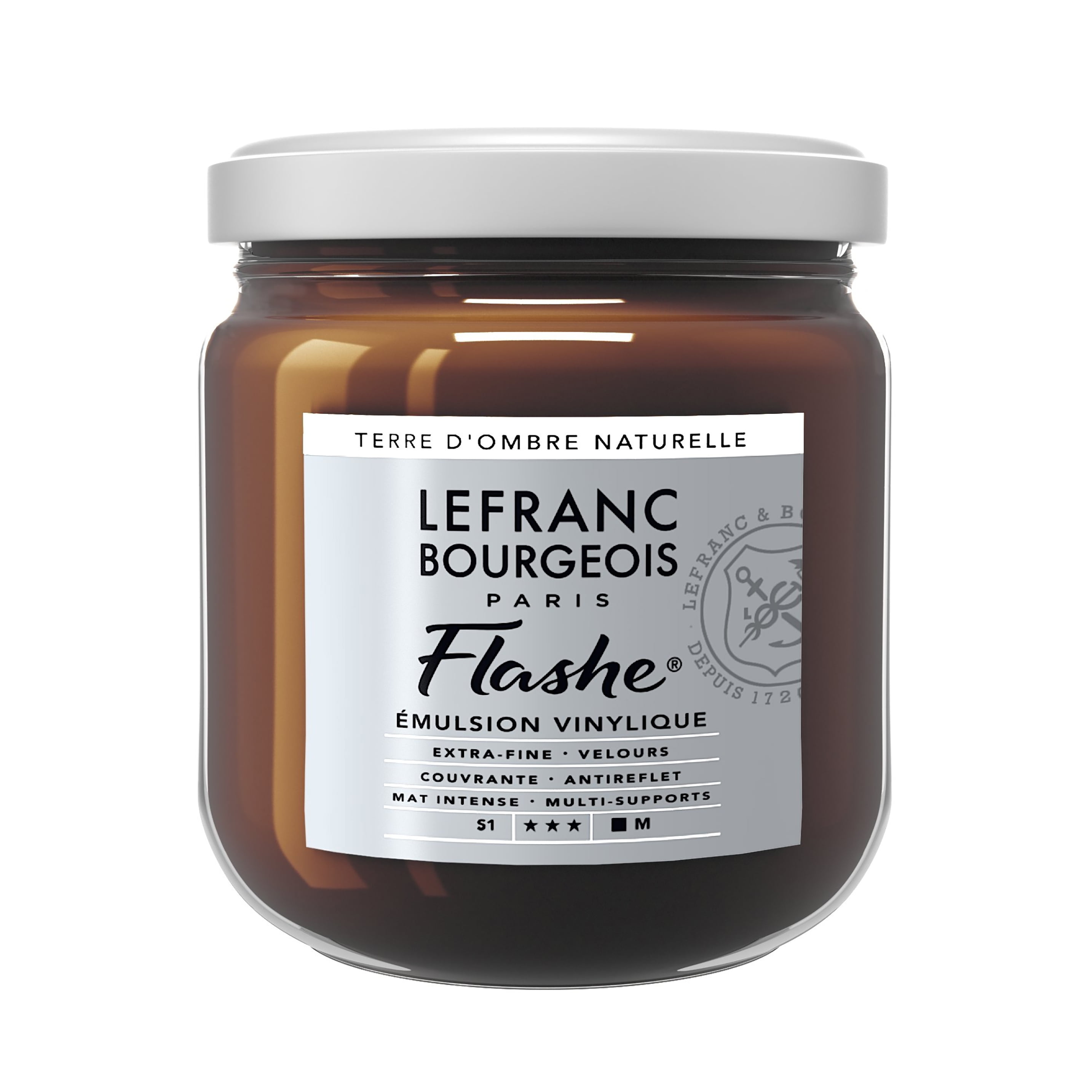 Lefranc & Bourgeois Flashe Matte Artist's Color, 400ml, Raw Umber ...