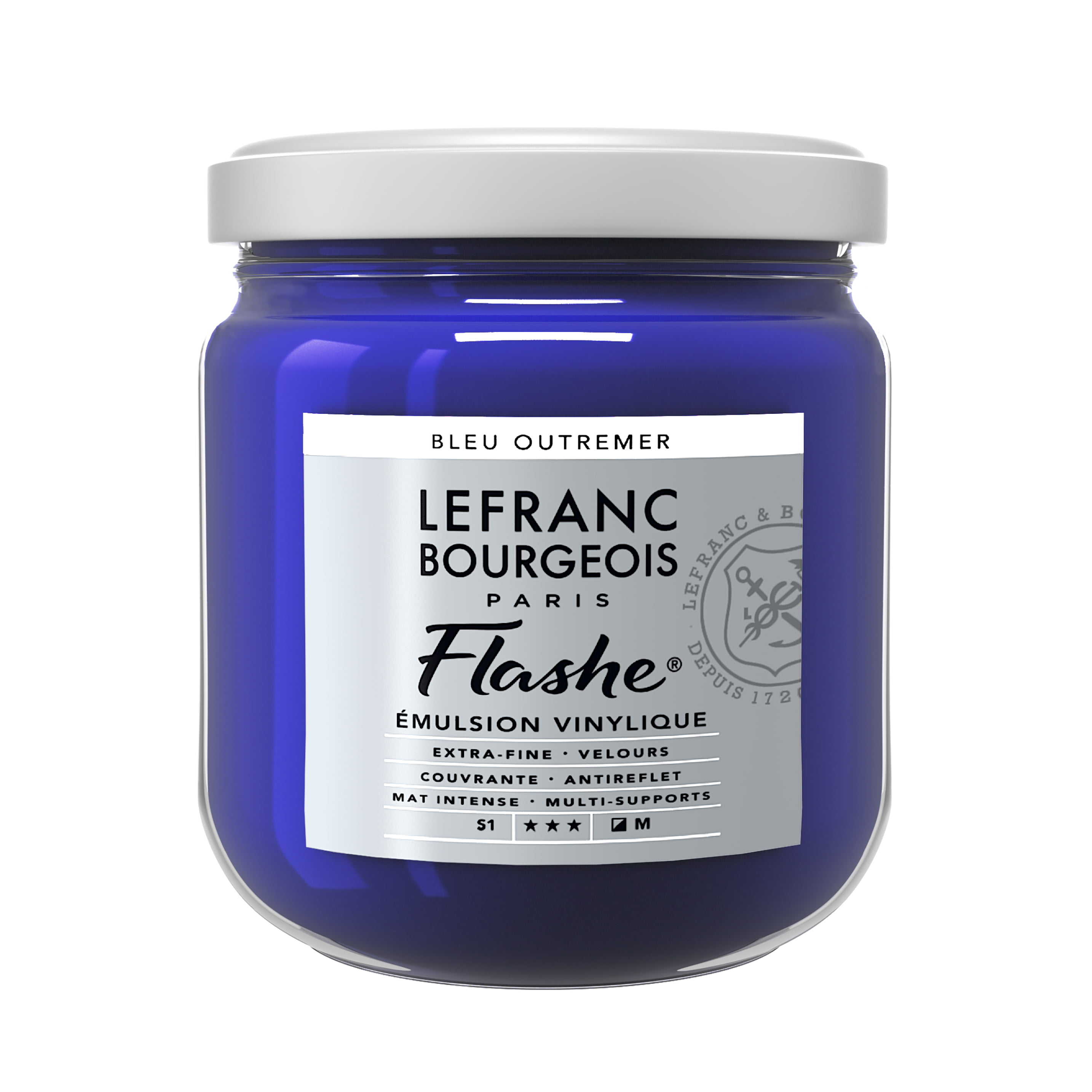 Lefranc & Bourgeois Flashe Matte Artist's Color, 400ml, Ultramarine Blue 