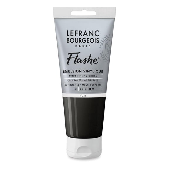 Lefranc & Bourgeois Flashe Vinyl Paint - Black, 80 ml
