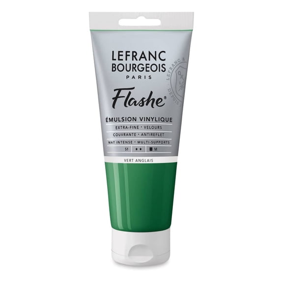 Lefranc & Bourgeois Flashe Vinyl Paint - Chrome Green, 80 ml